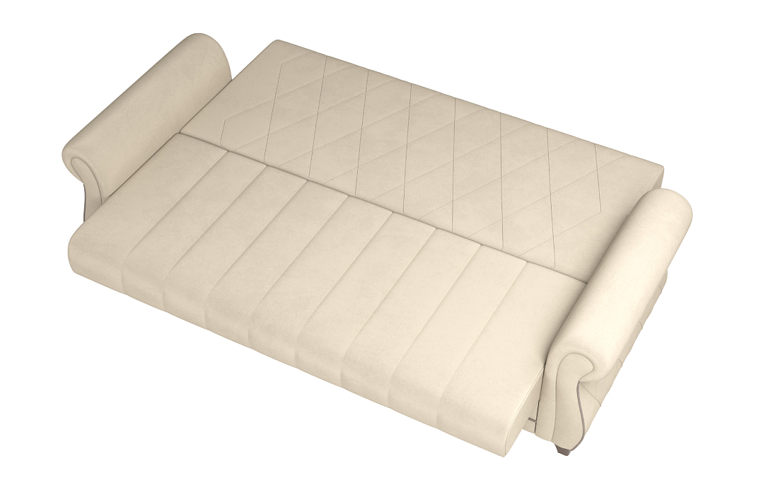 Диван - кровать Порто М велюр тенерифе крем/велюр тенерифе хумус